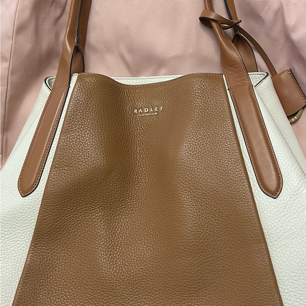 Radley London Tan and Cream Tote Bag